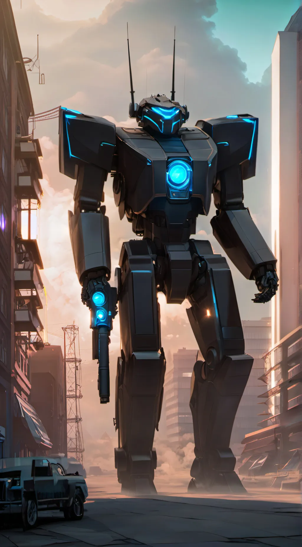 ai character: Titan speakermanv2 background