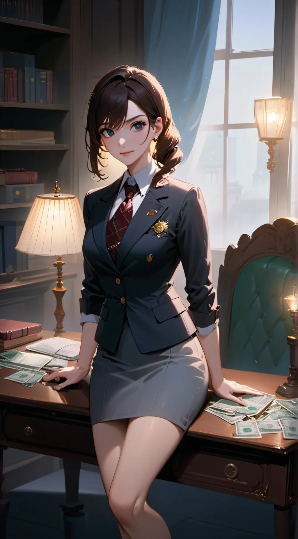ai character: Amelia  background