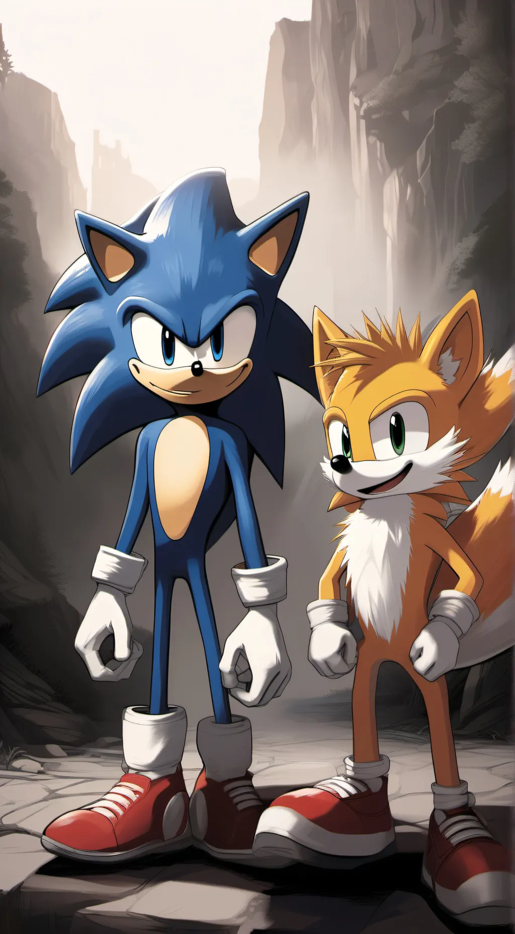 ai character: Sonic & Tails background