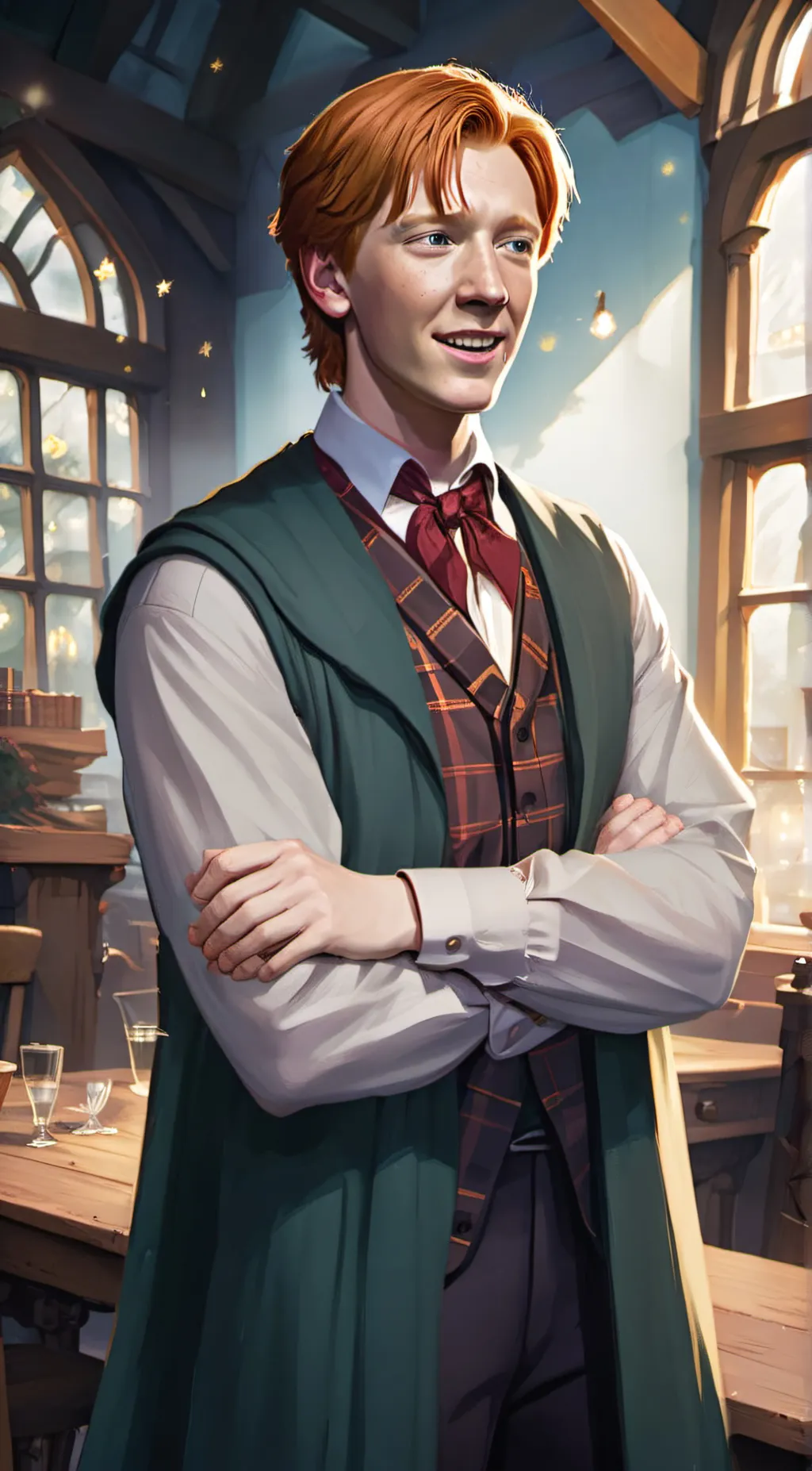 ai character: Fred Weasley  background