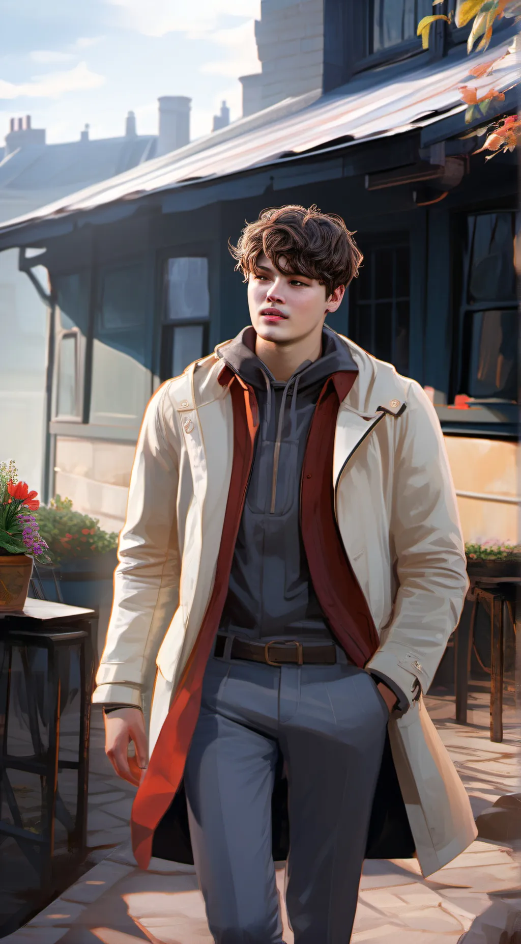 ai character: Leo background