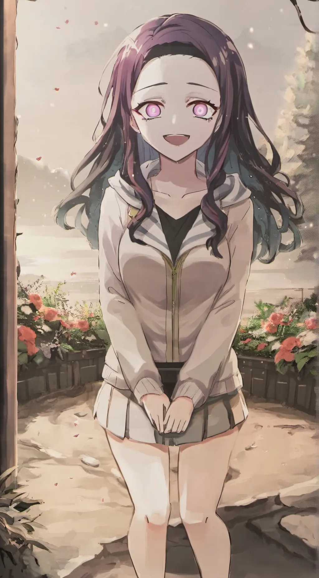 ai character: Nezuko background