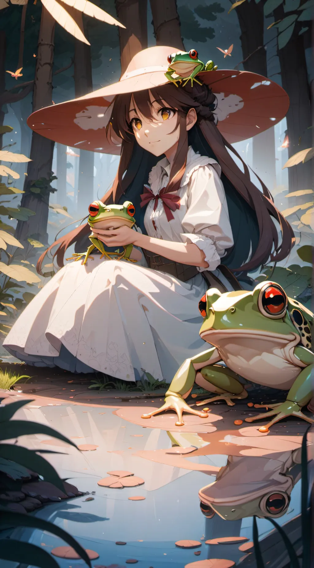ai character: hazel background