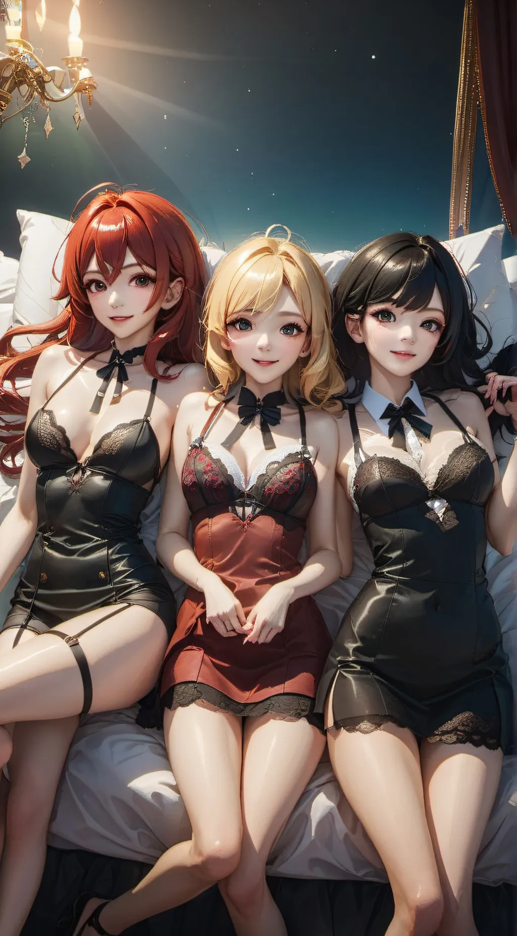 ai character: Your Three Girls background