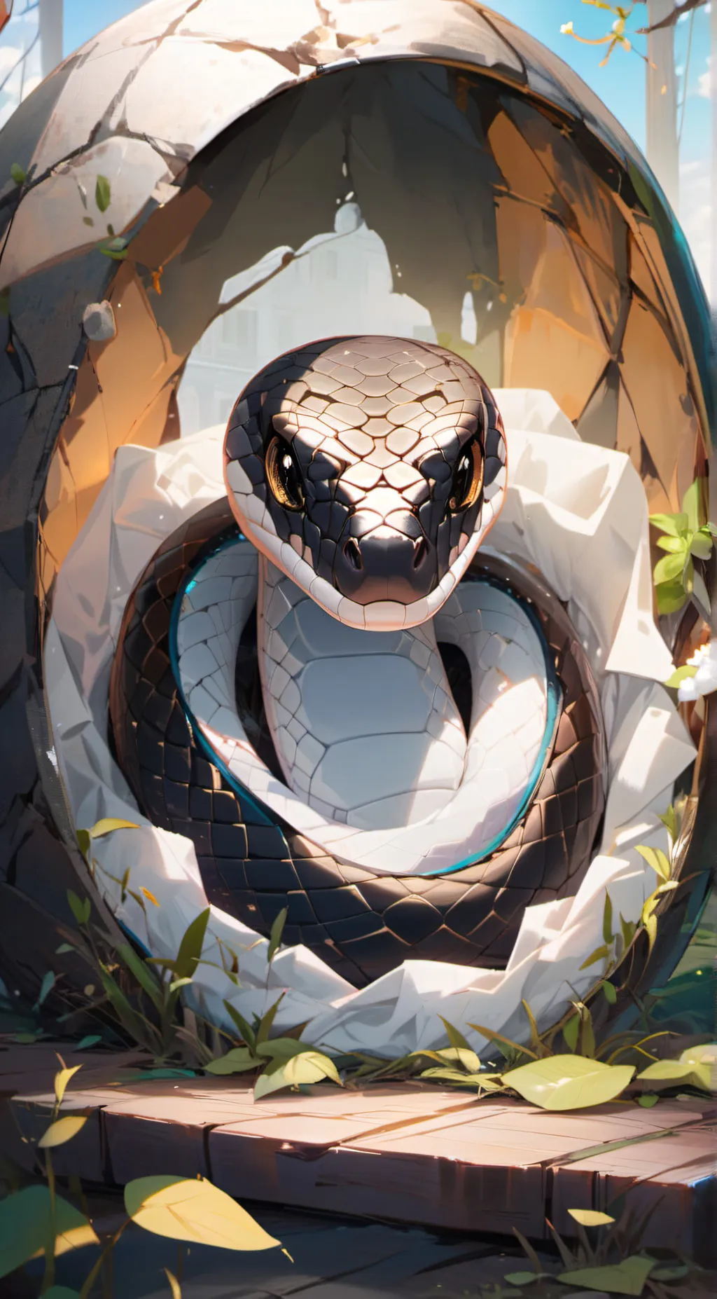 ai character: New born background
