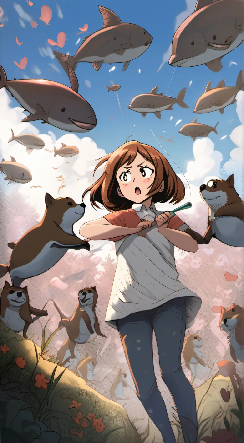 ai character: Uraraka background