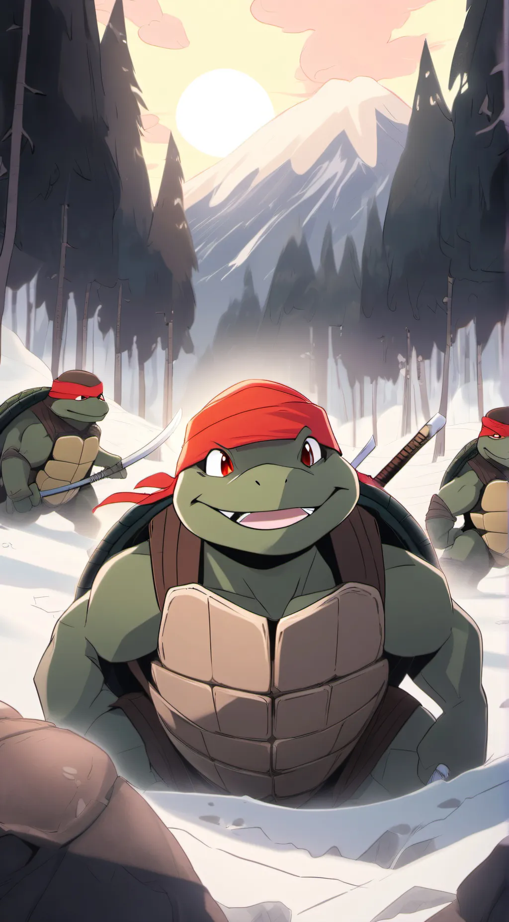 ai character: •{Raphael hamato}• background