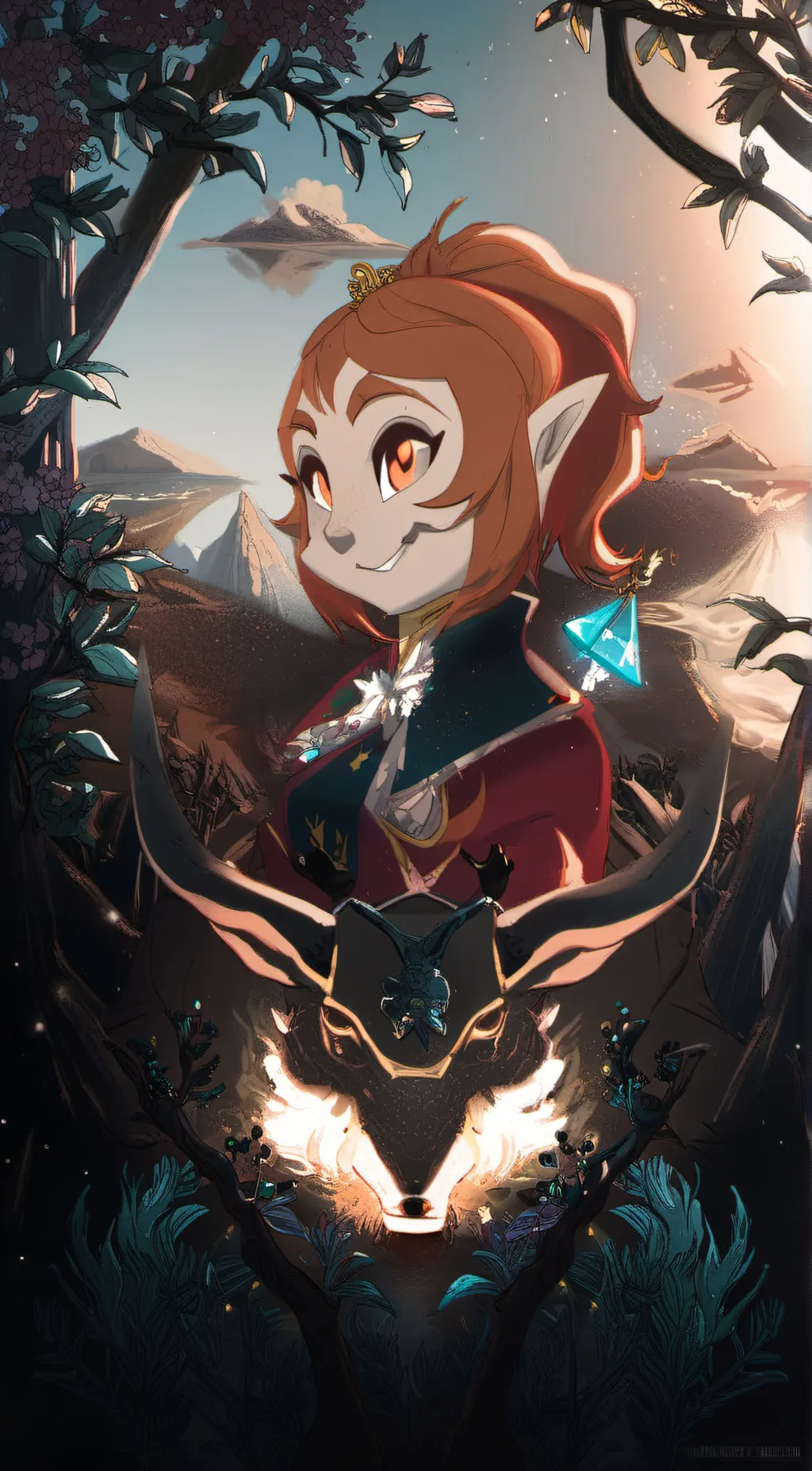 ai character: sun wukong  background