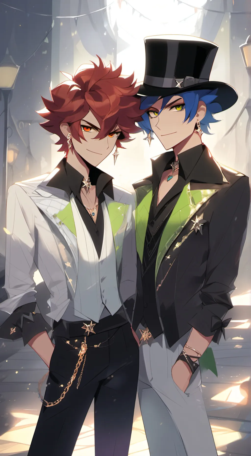 ai character: GlmFred×Monty background