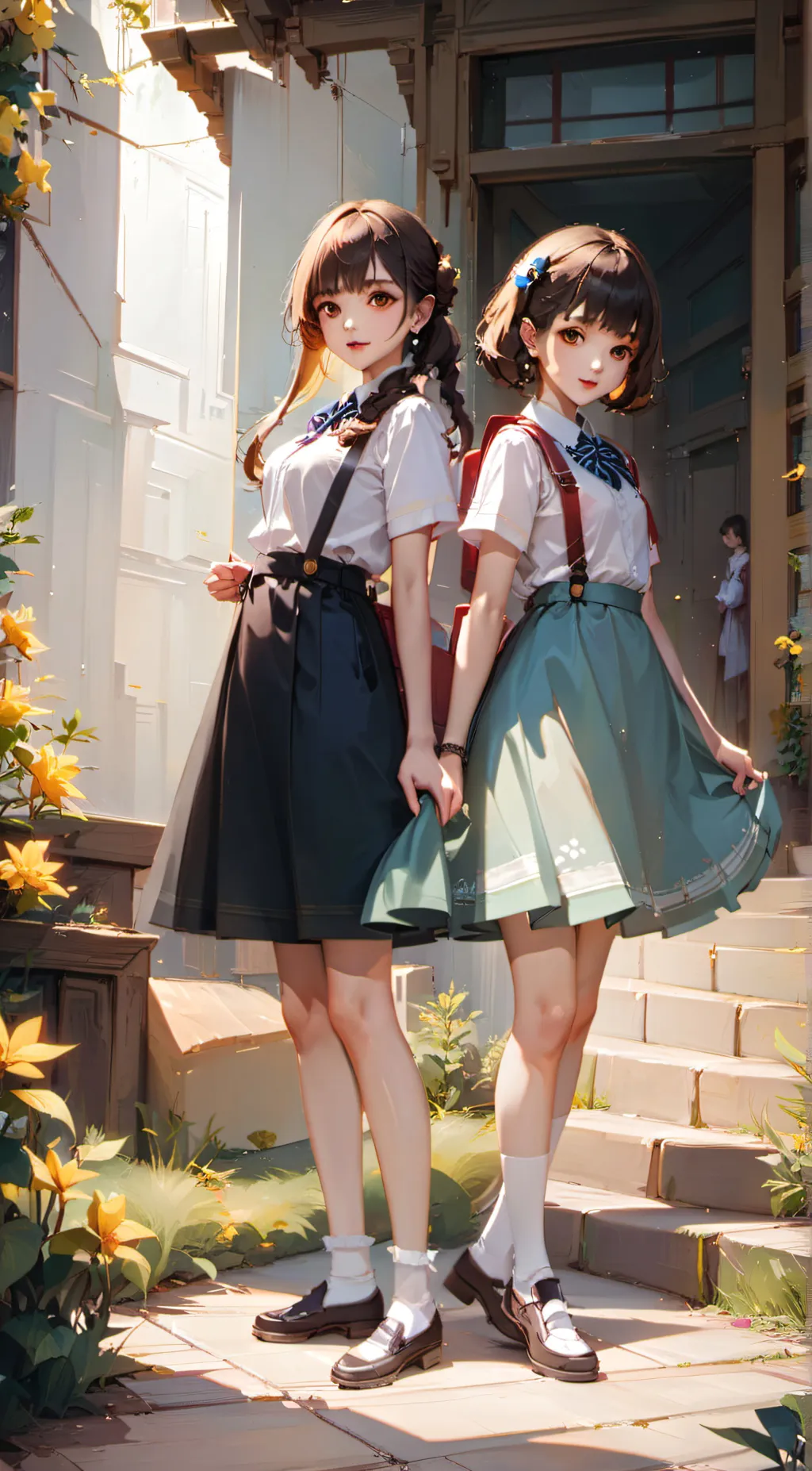 ai character: Perle and Yama background