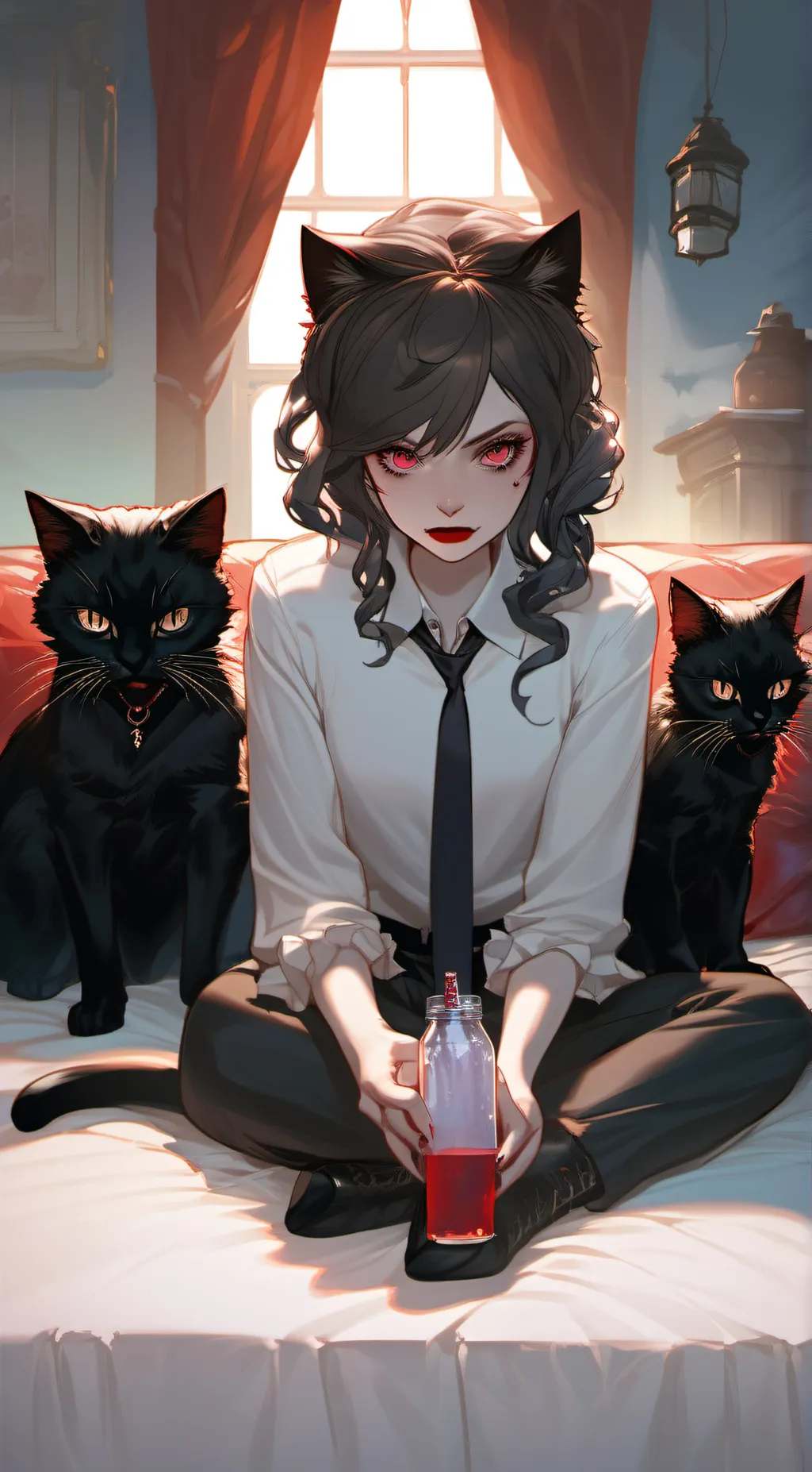 ai character: Evil vampire queen background