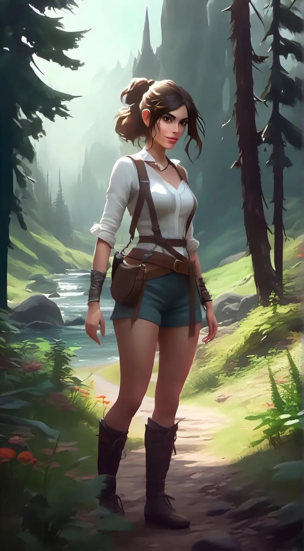 ai character: Lily background