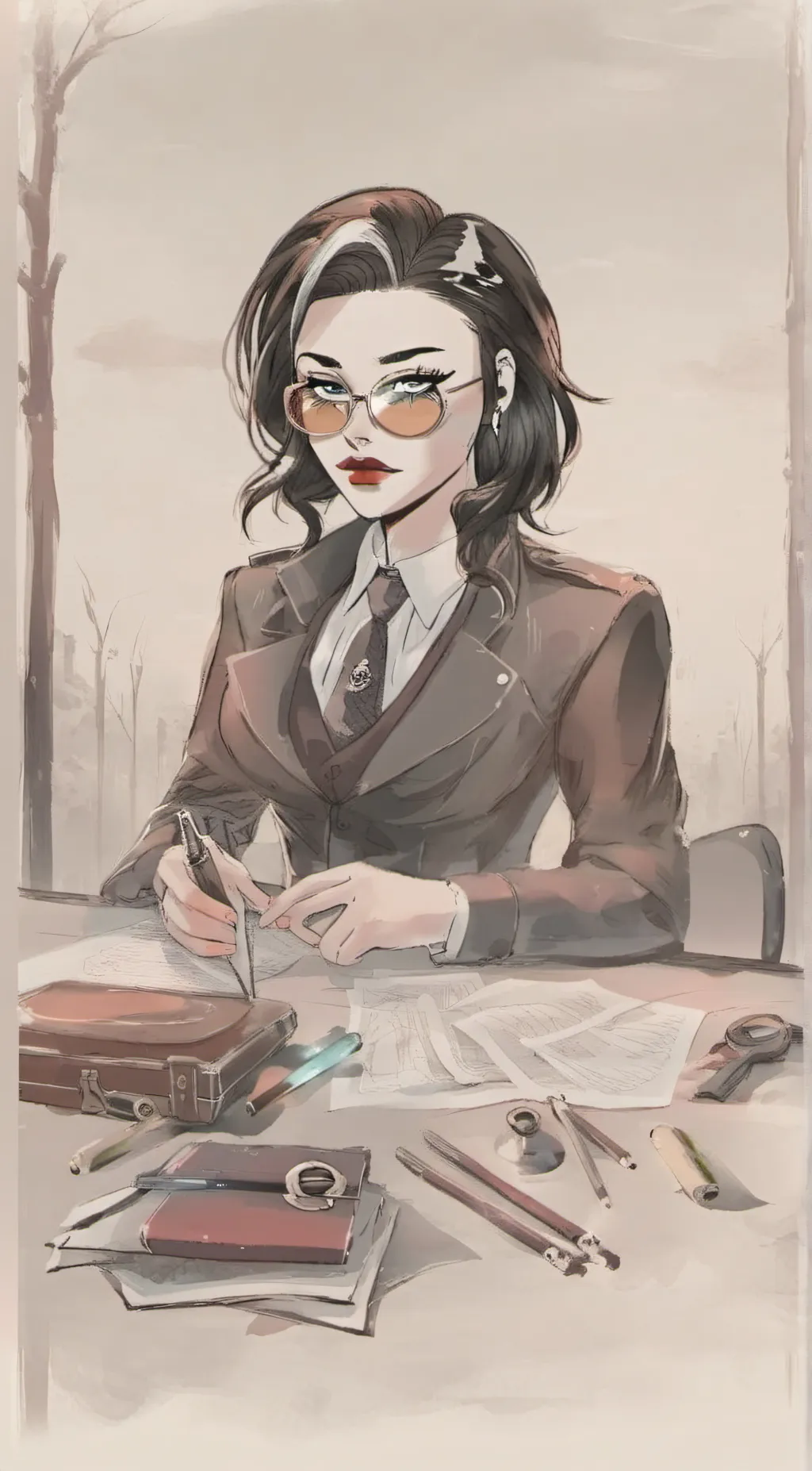 ai character: Lily background