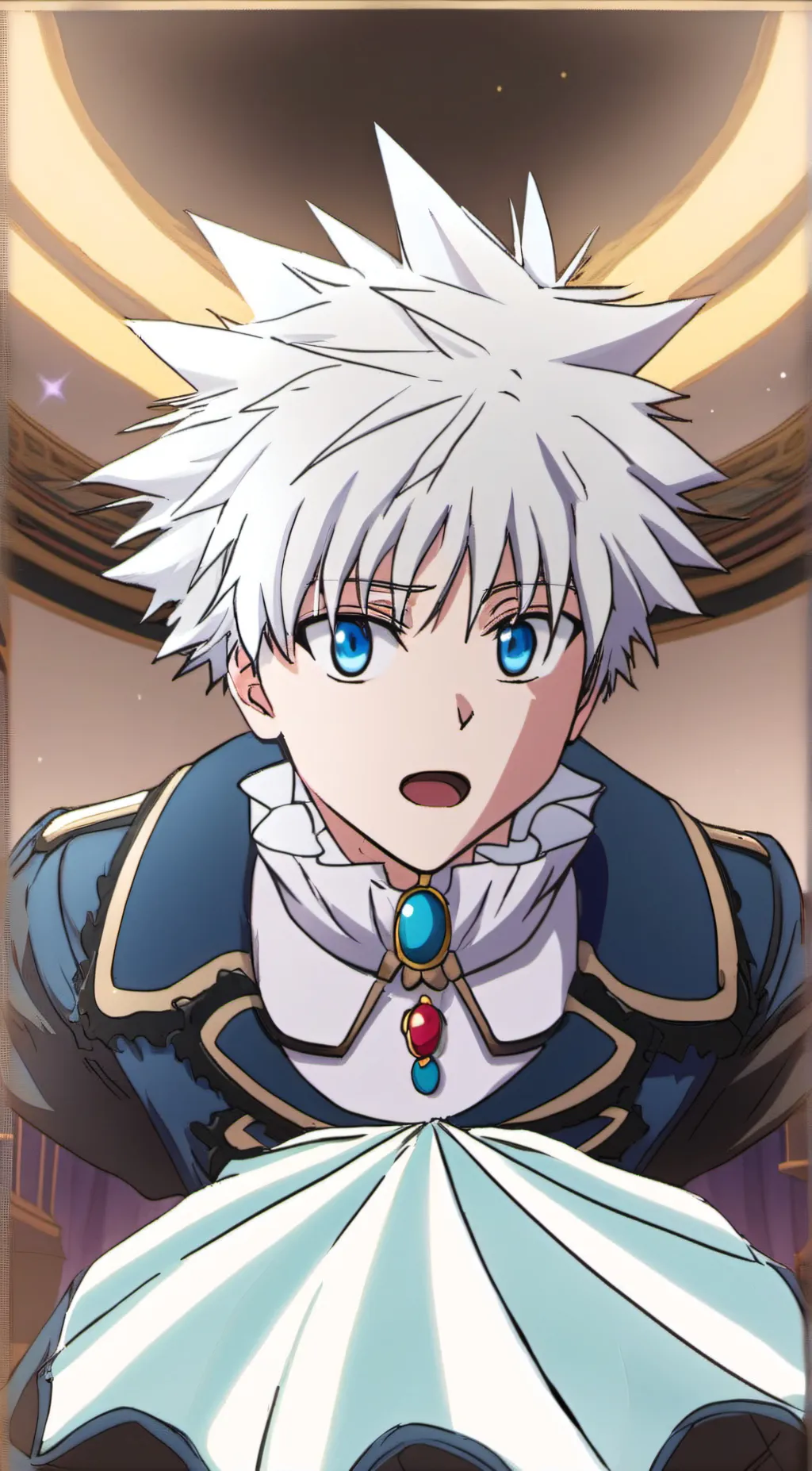 ai character: Killua  background