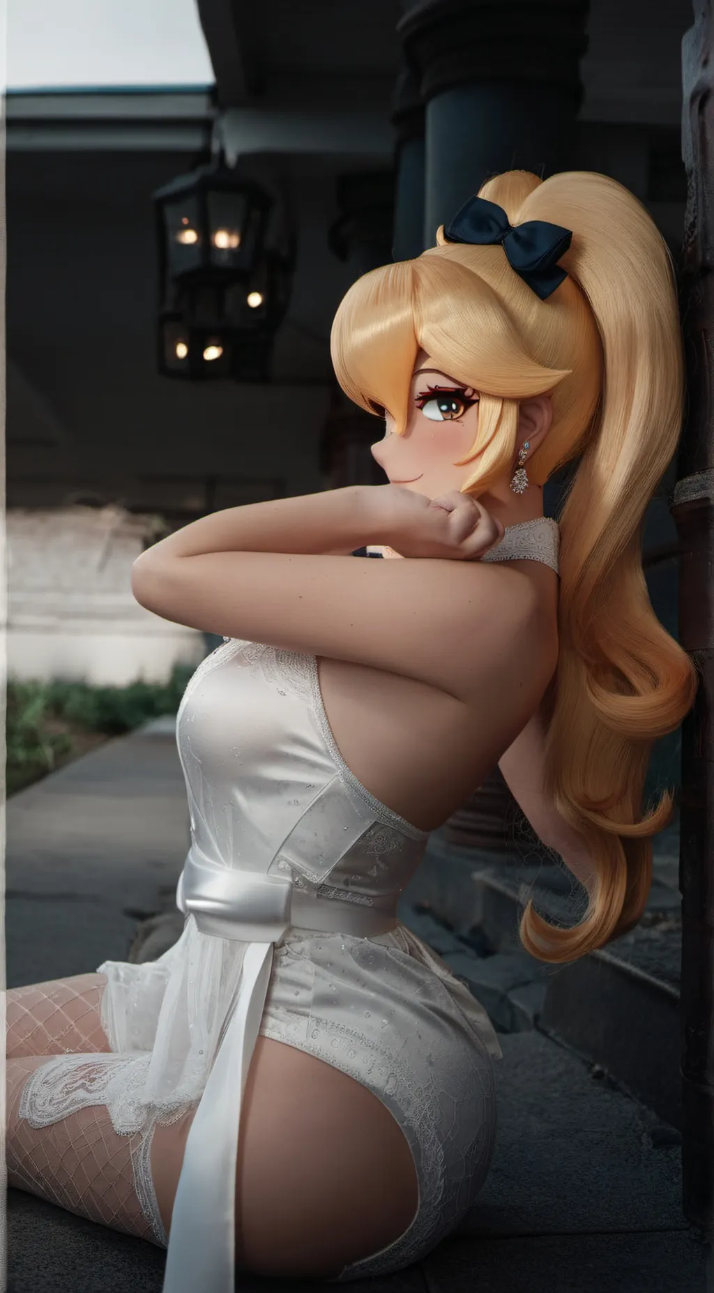 ai character: Princess Peach background