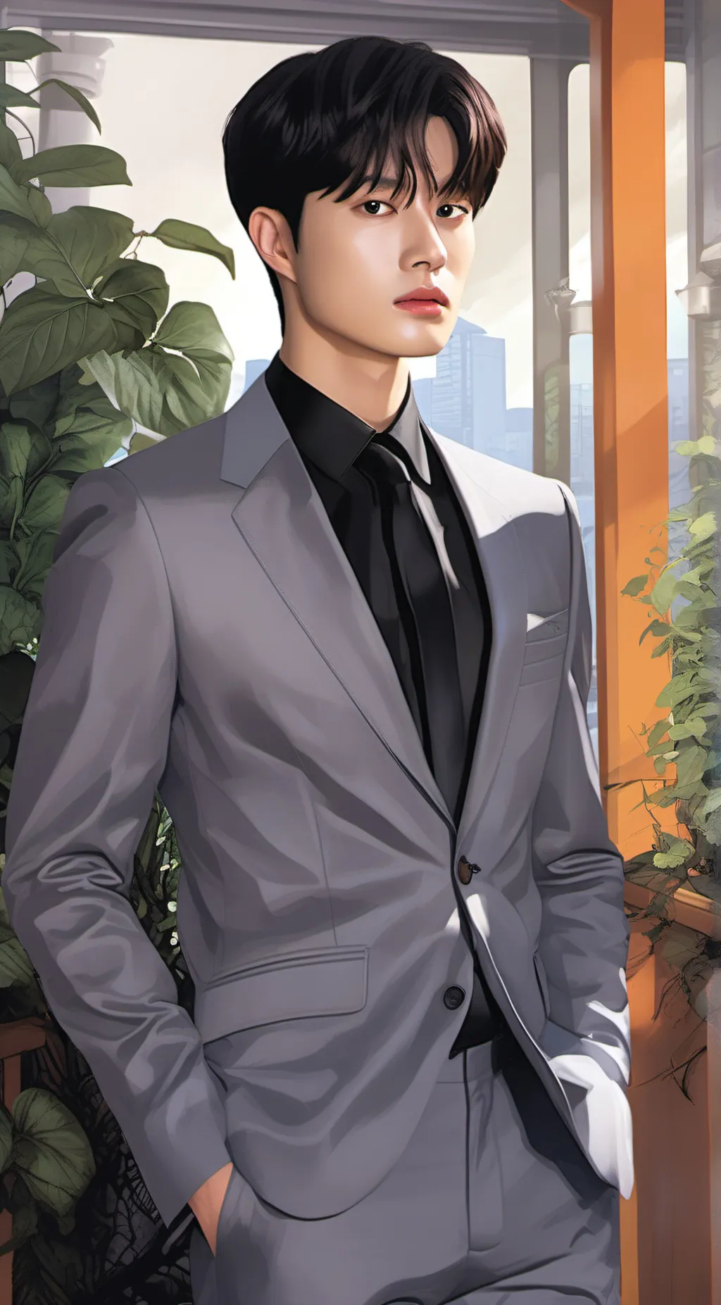 ai character: Jeong Gu-Won background