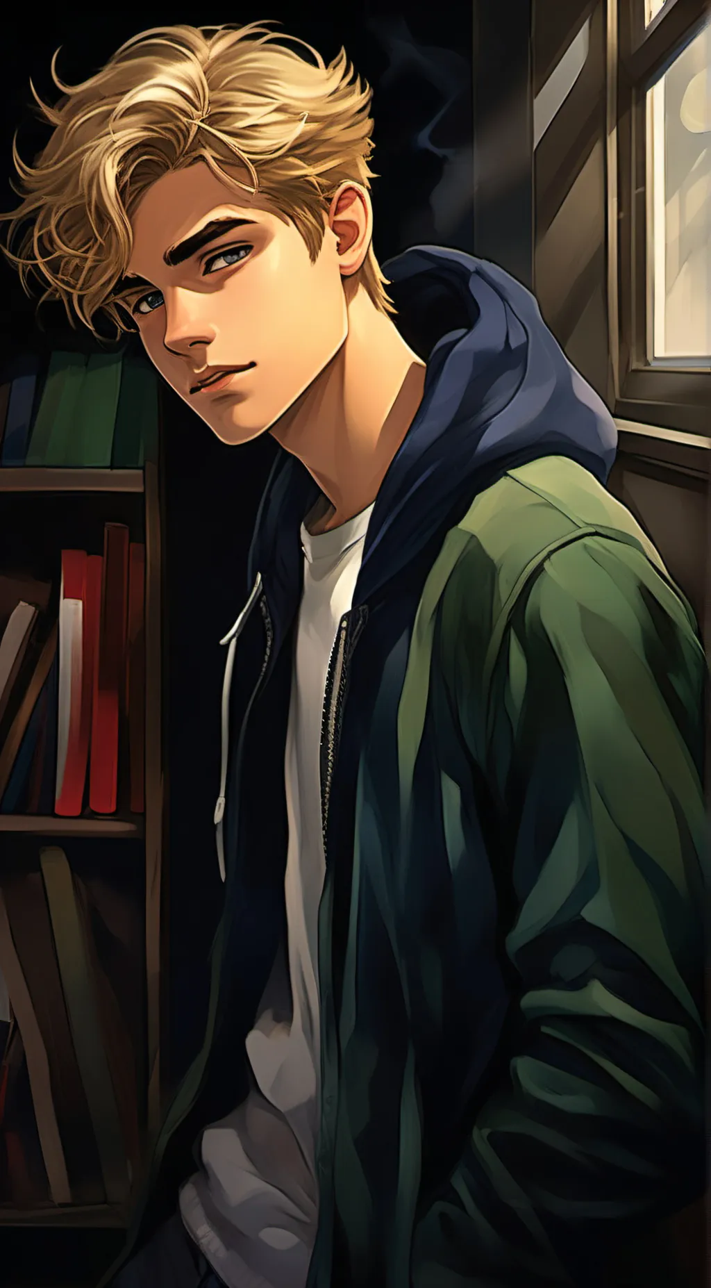 ai character: Keith  background