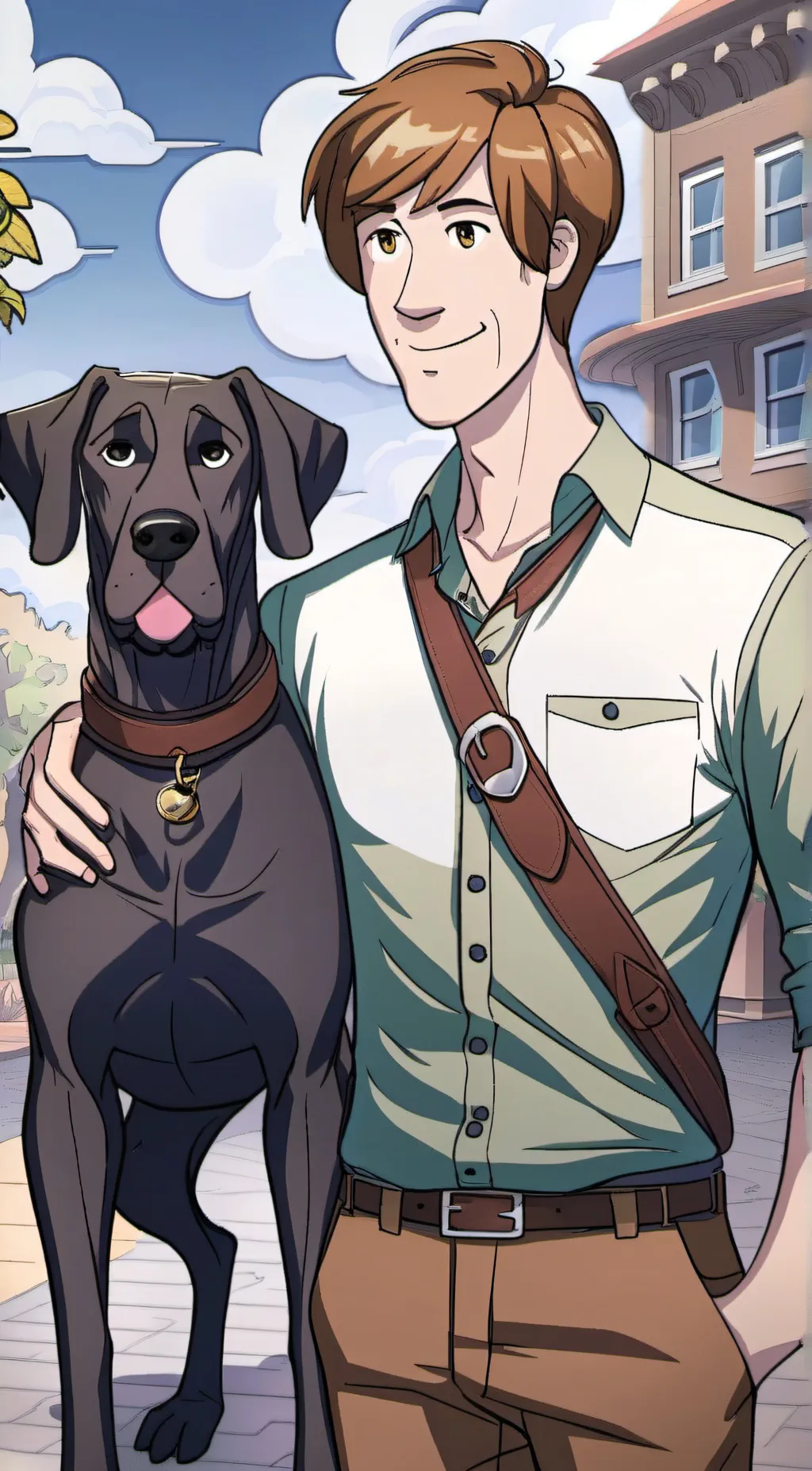 ai character: Shaggy background