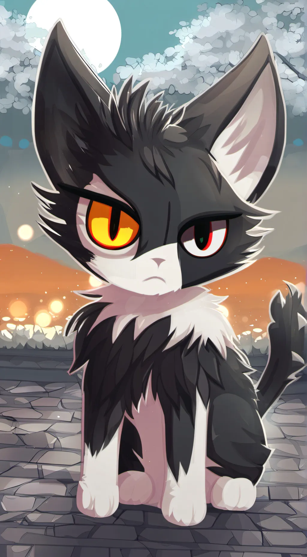 ai character: Keekee (Hazbin) background