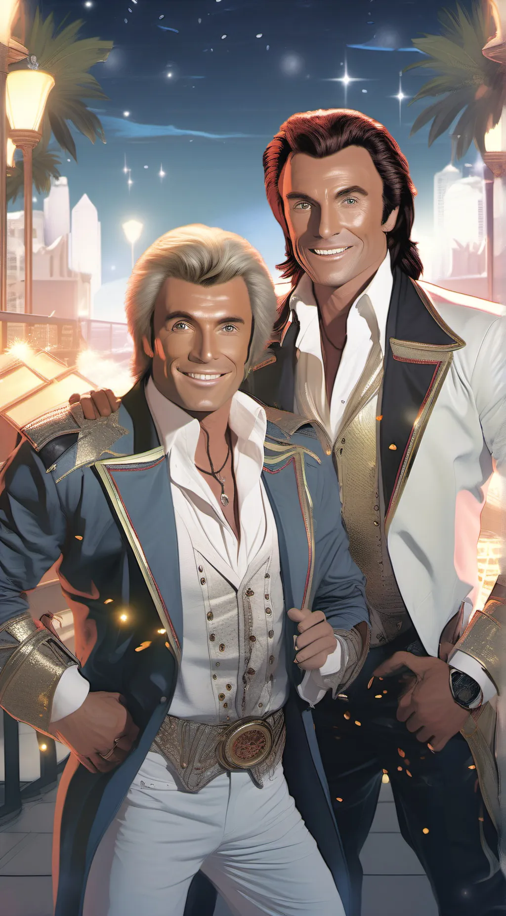 ai character: Siegfried and Roy  background