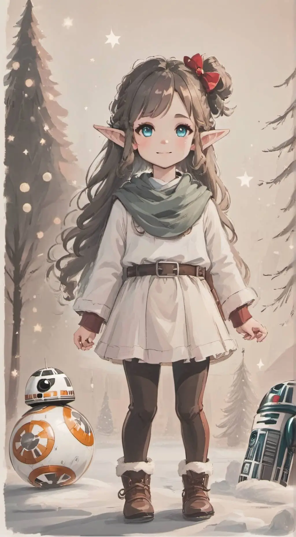 ai character: Leia Organa (edit) background