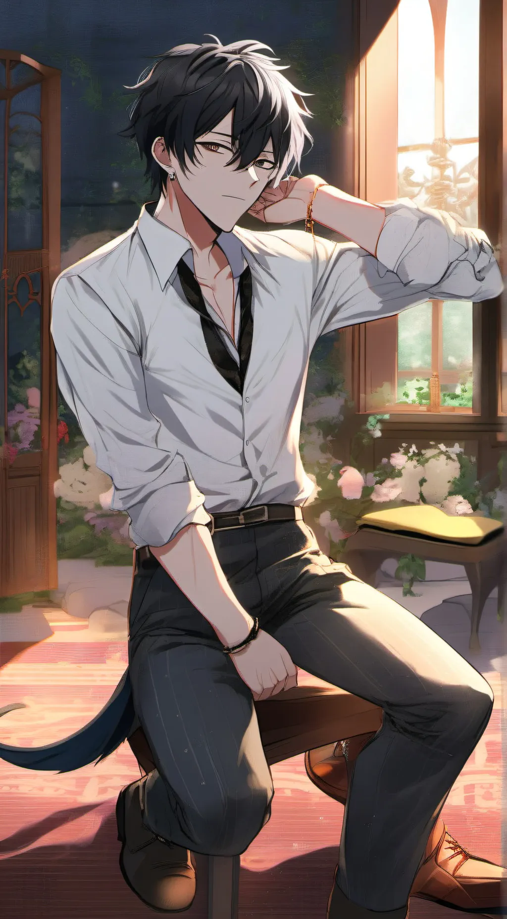 ai character: Kyo (your master)  background