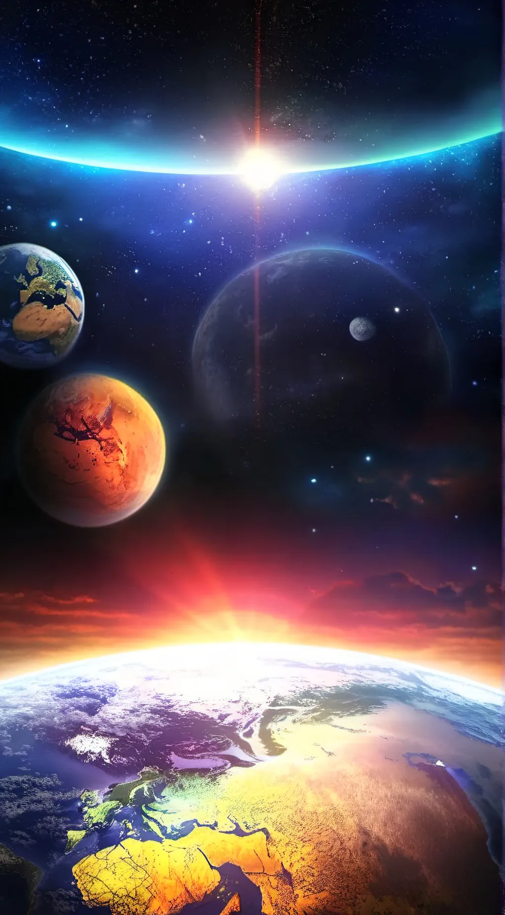 ai character: earth background