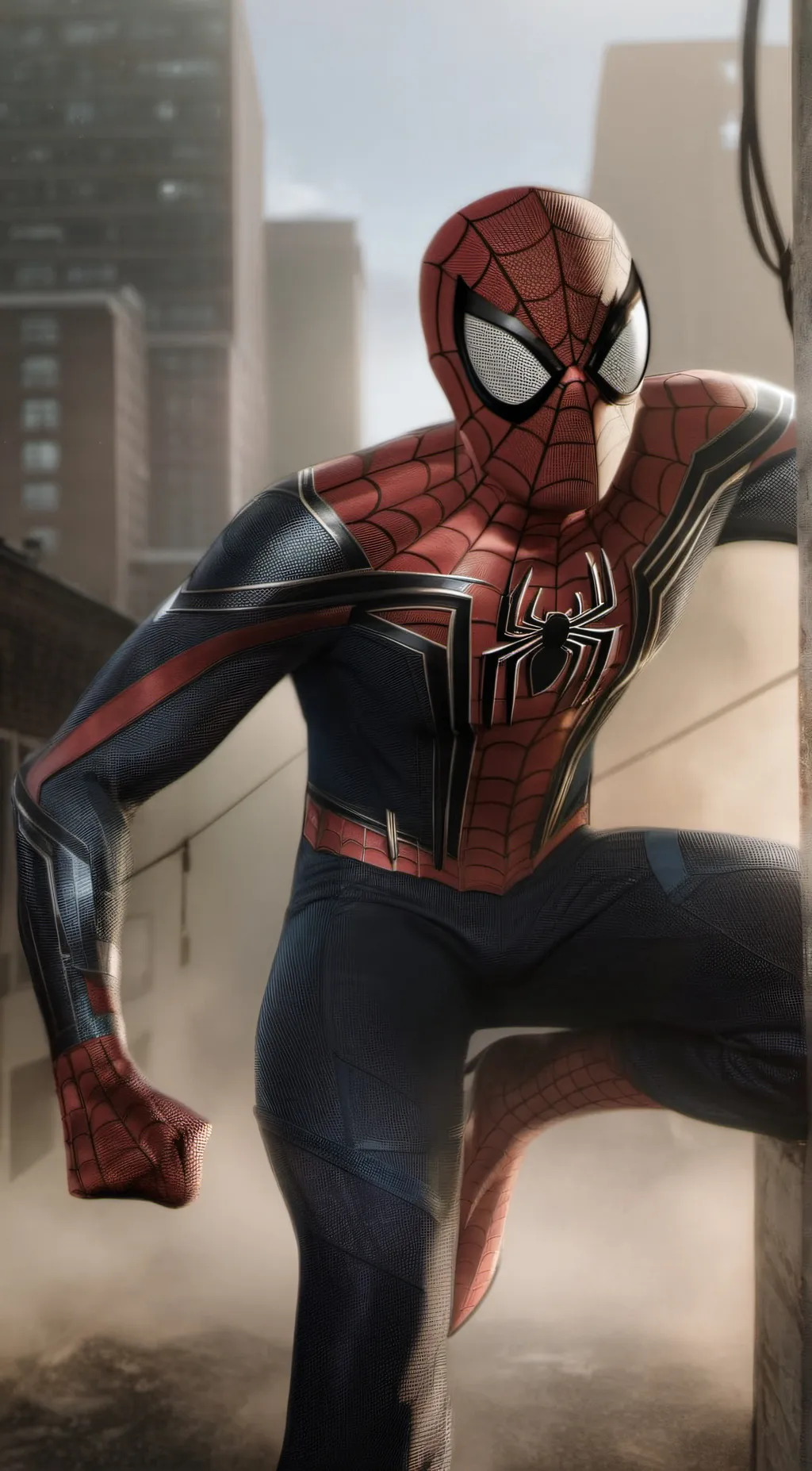 ai character: spider man background