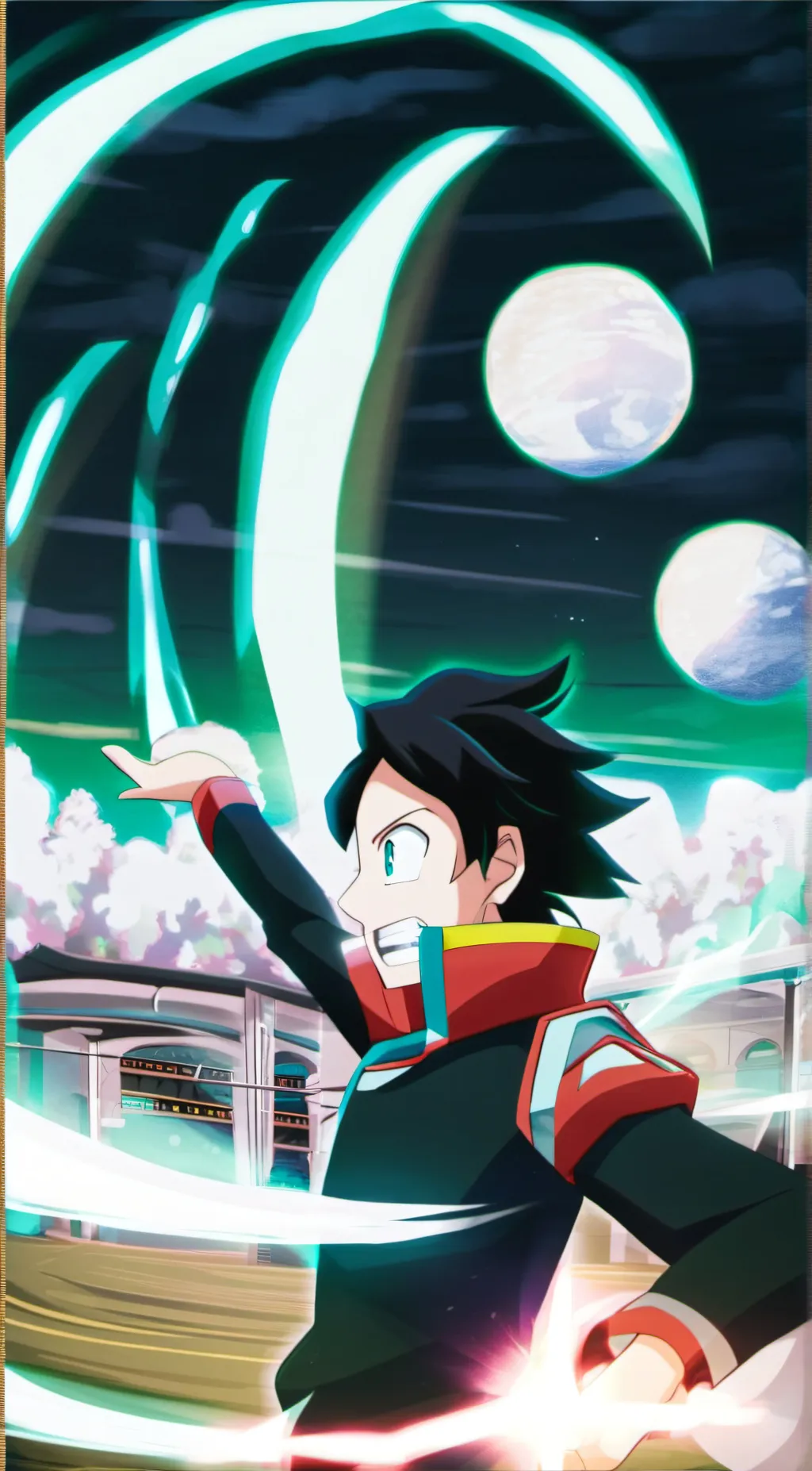 ai character: Bakugo  background