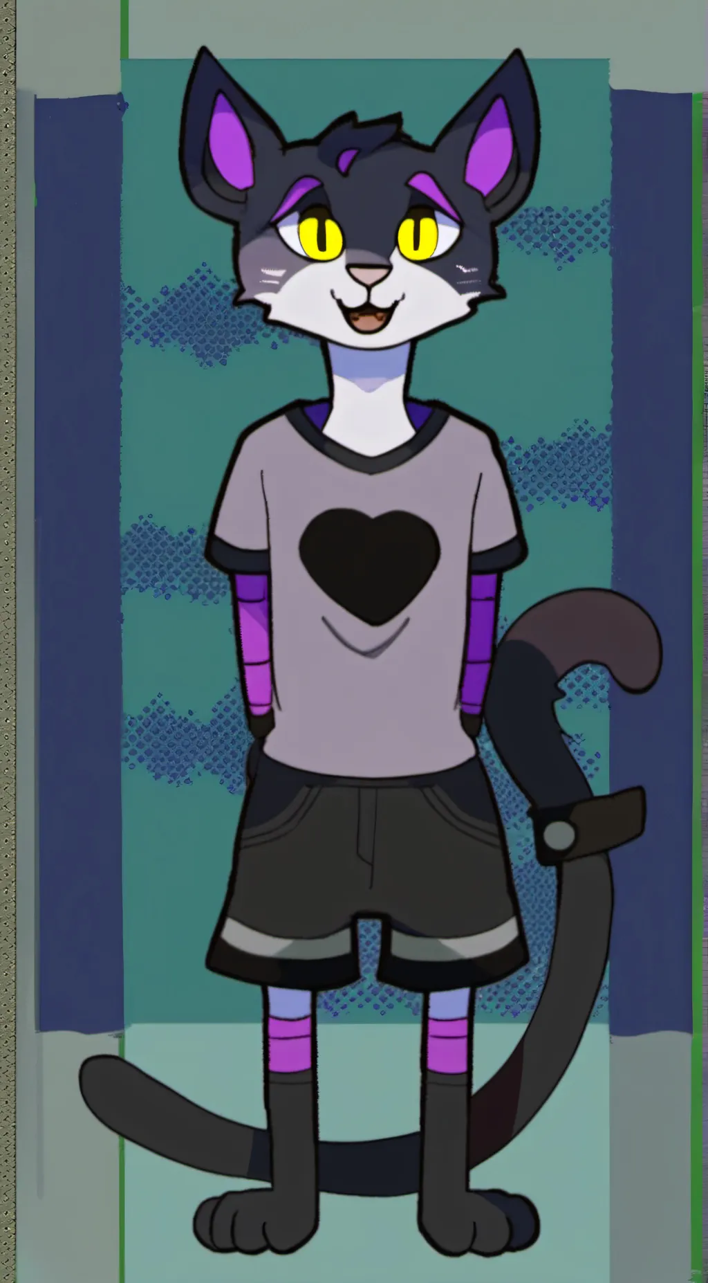 ai character: Furry (Nightshade) background