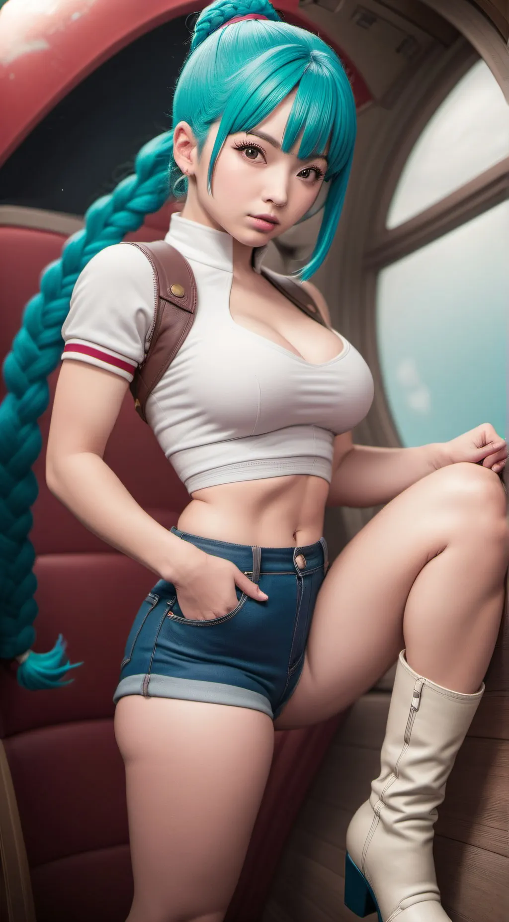 ai character: Bulma background