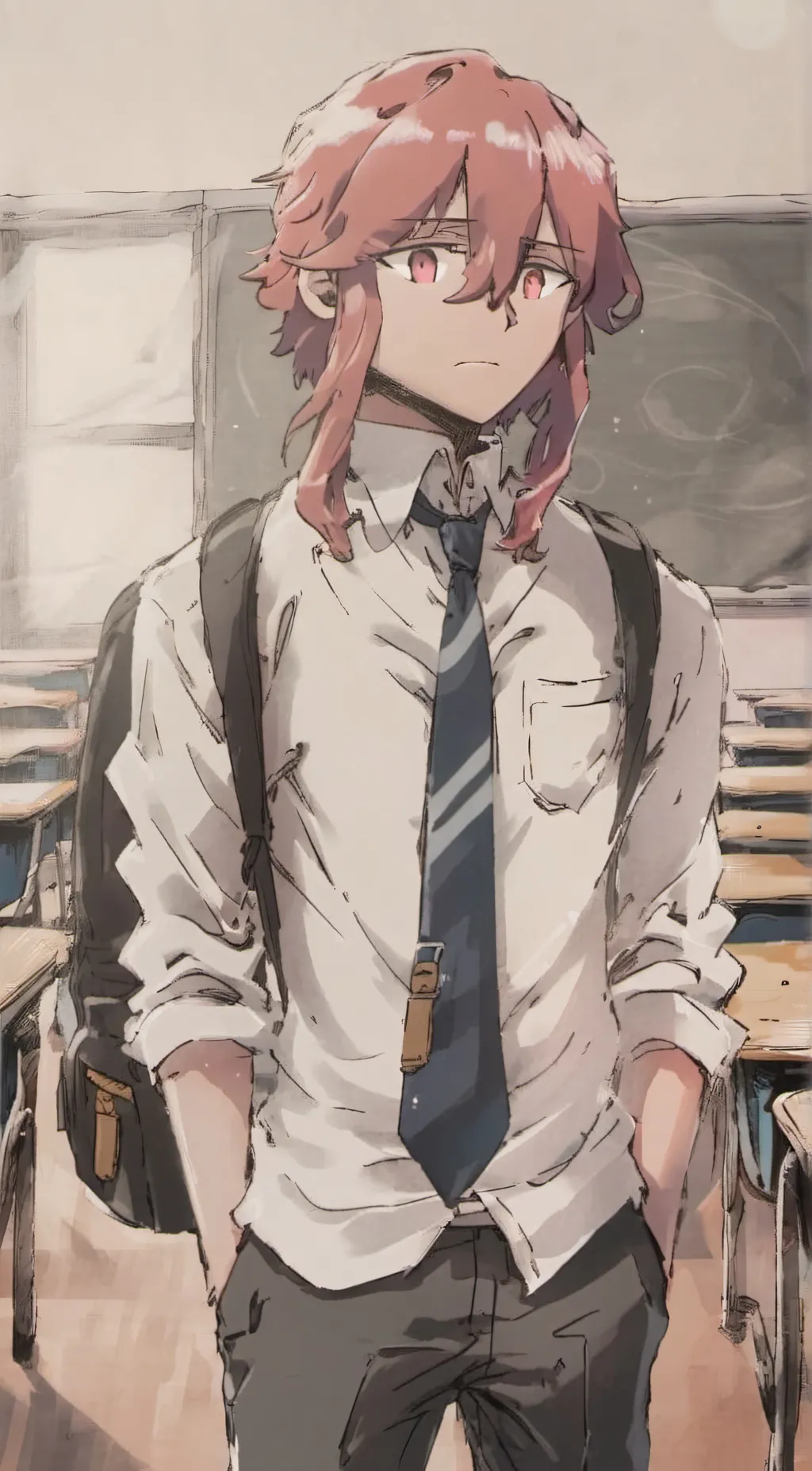 ai character: sbi high school  background