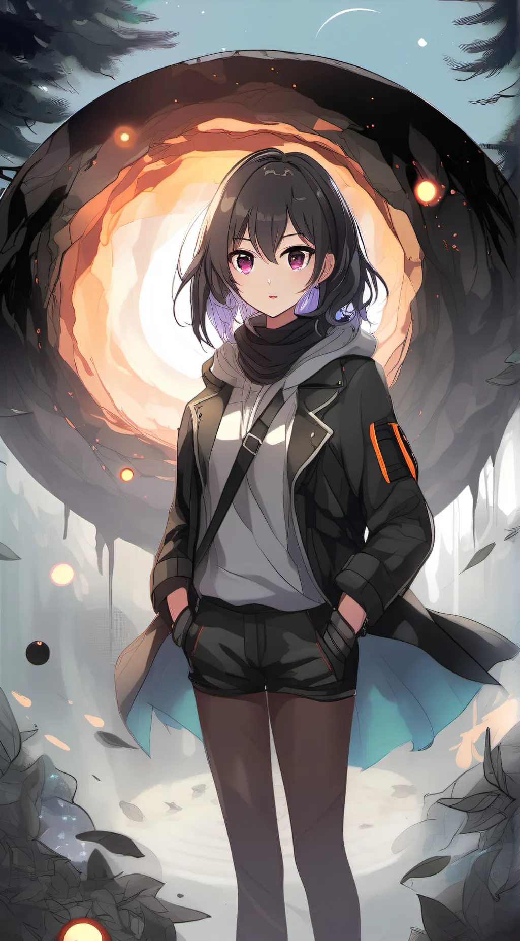 ai character: ggirl background