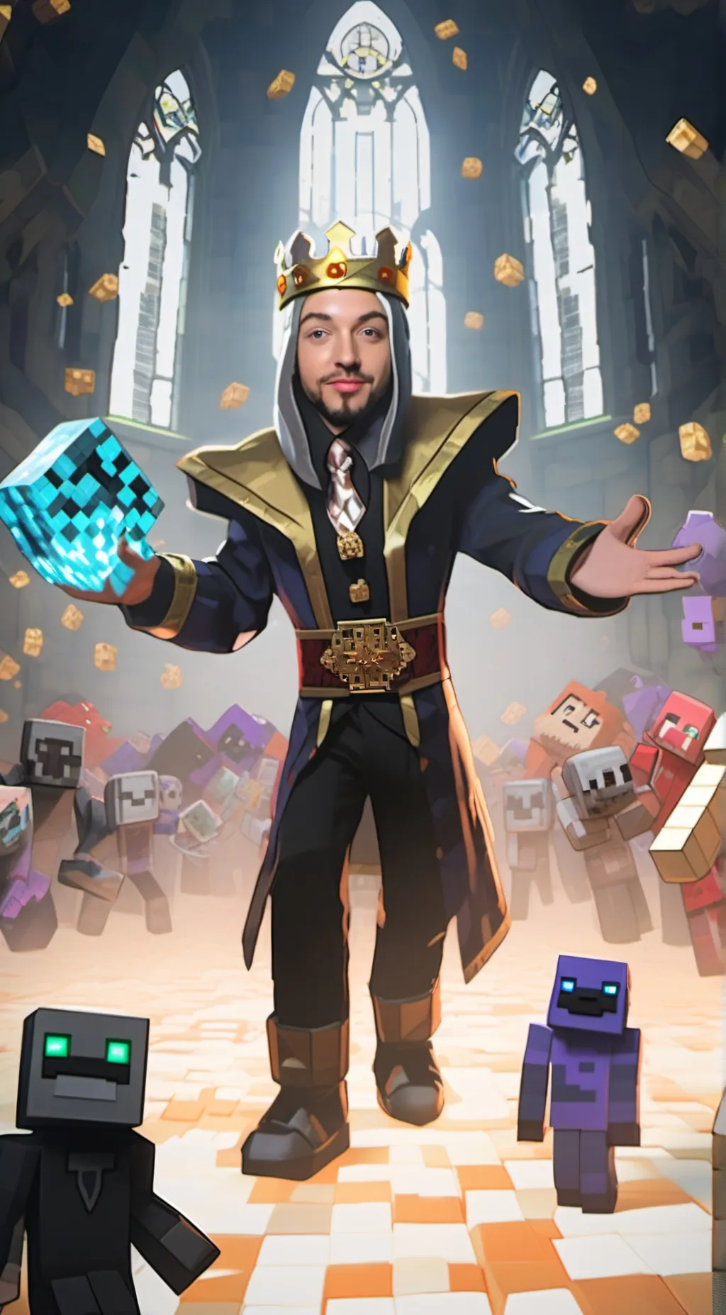 ai character: king preston background