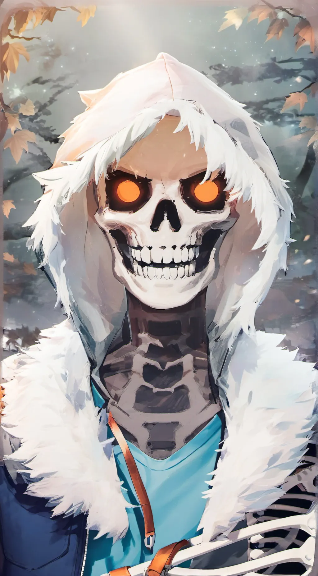 ai character: horror sans  background