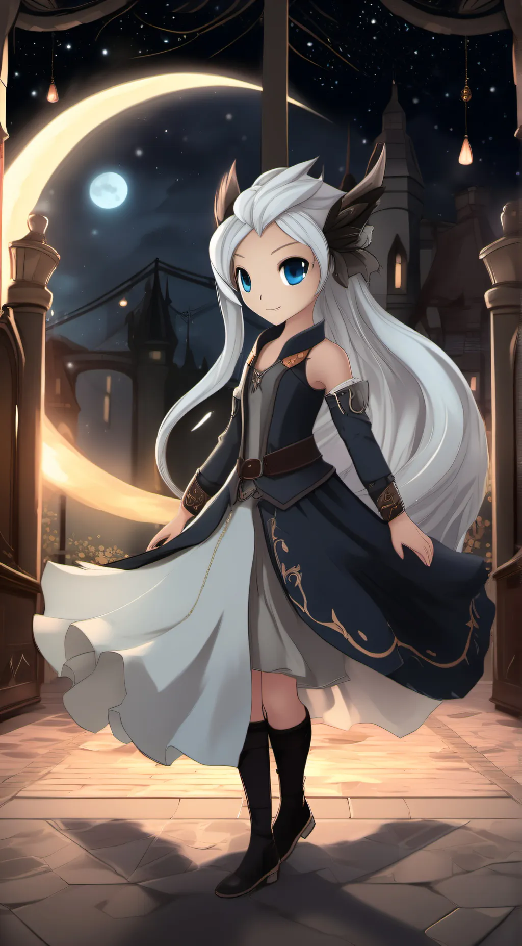 ai character: luna  background