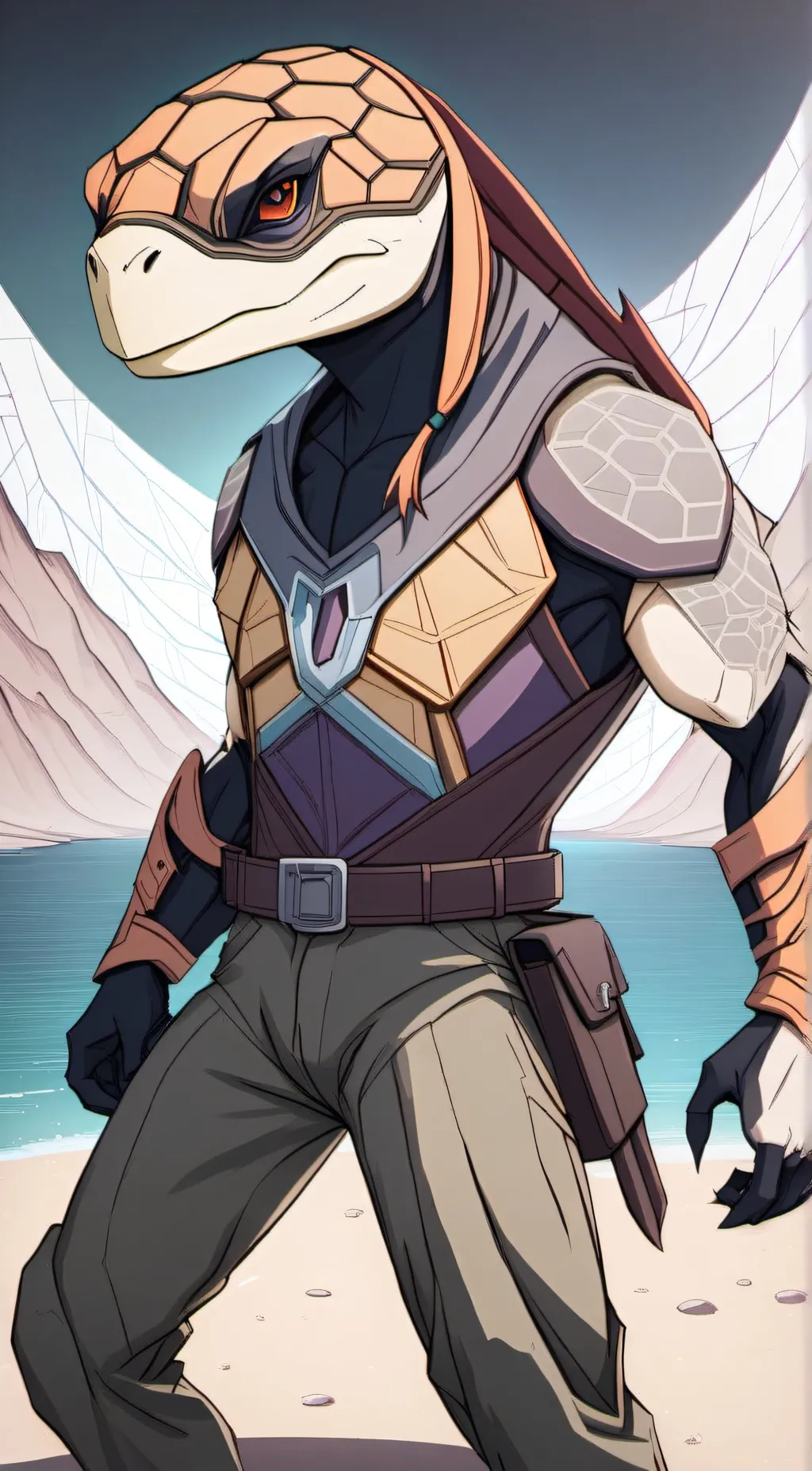 ai character: Michelangelo background