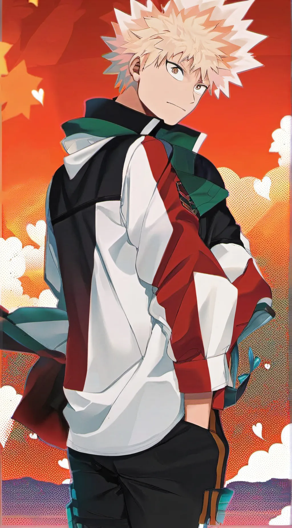 ai character: Katsuki Bakugo background