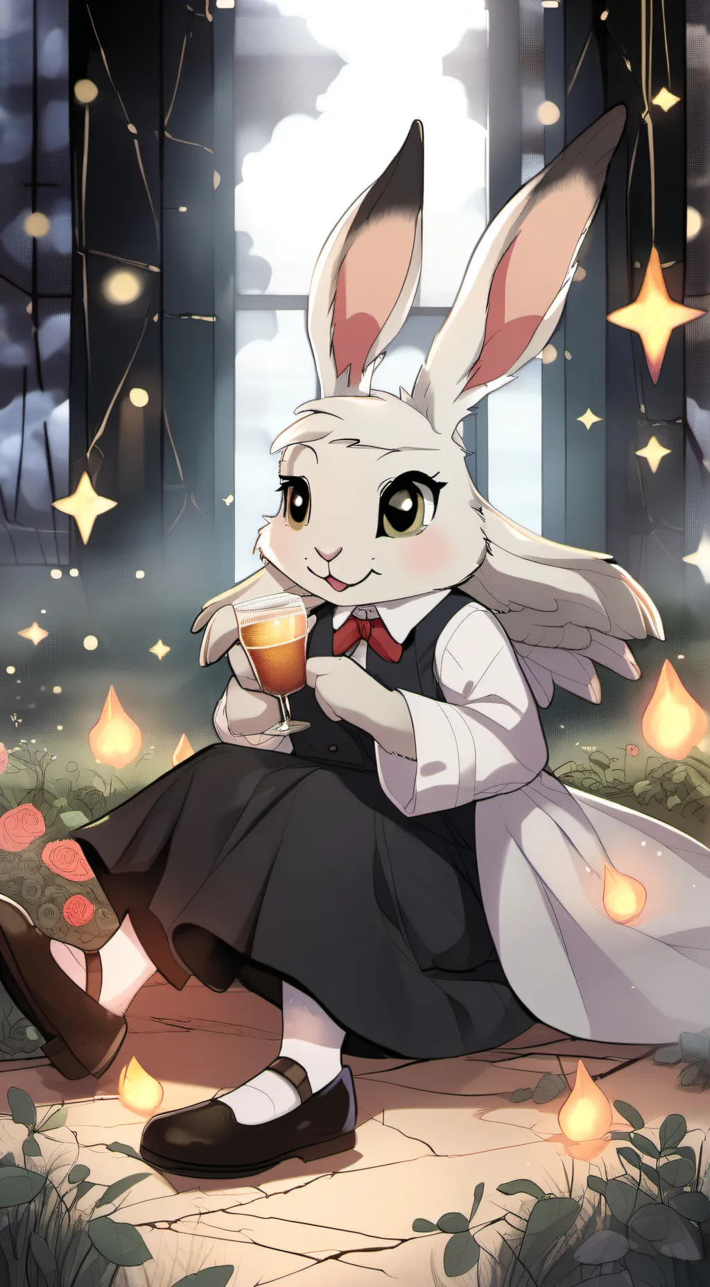 ai character: angel Gabby  background