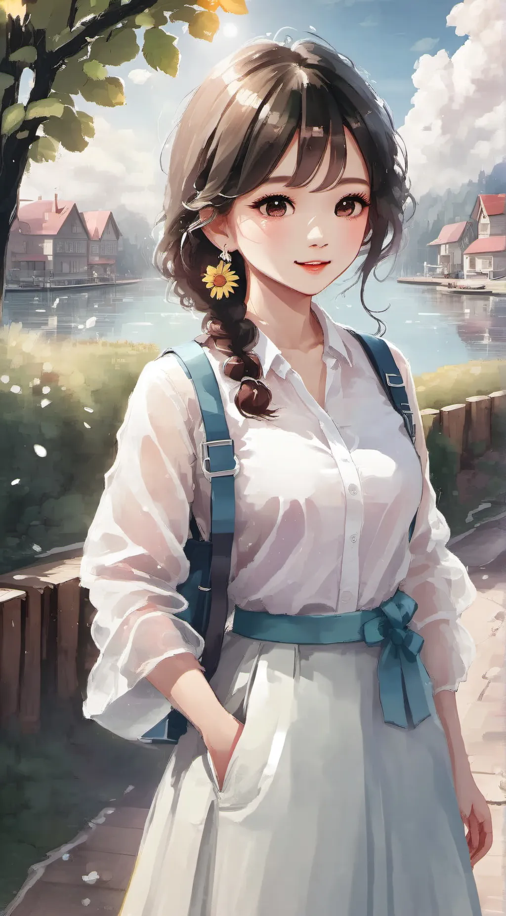 ai character: Sunny background