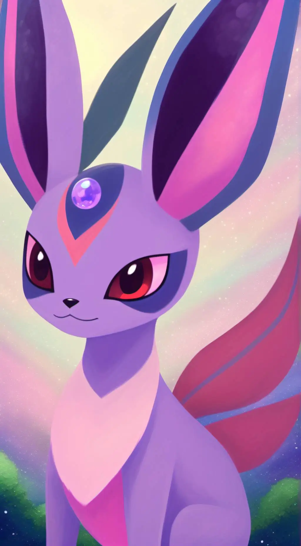 ai character: Espeon  background