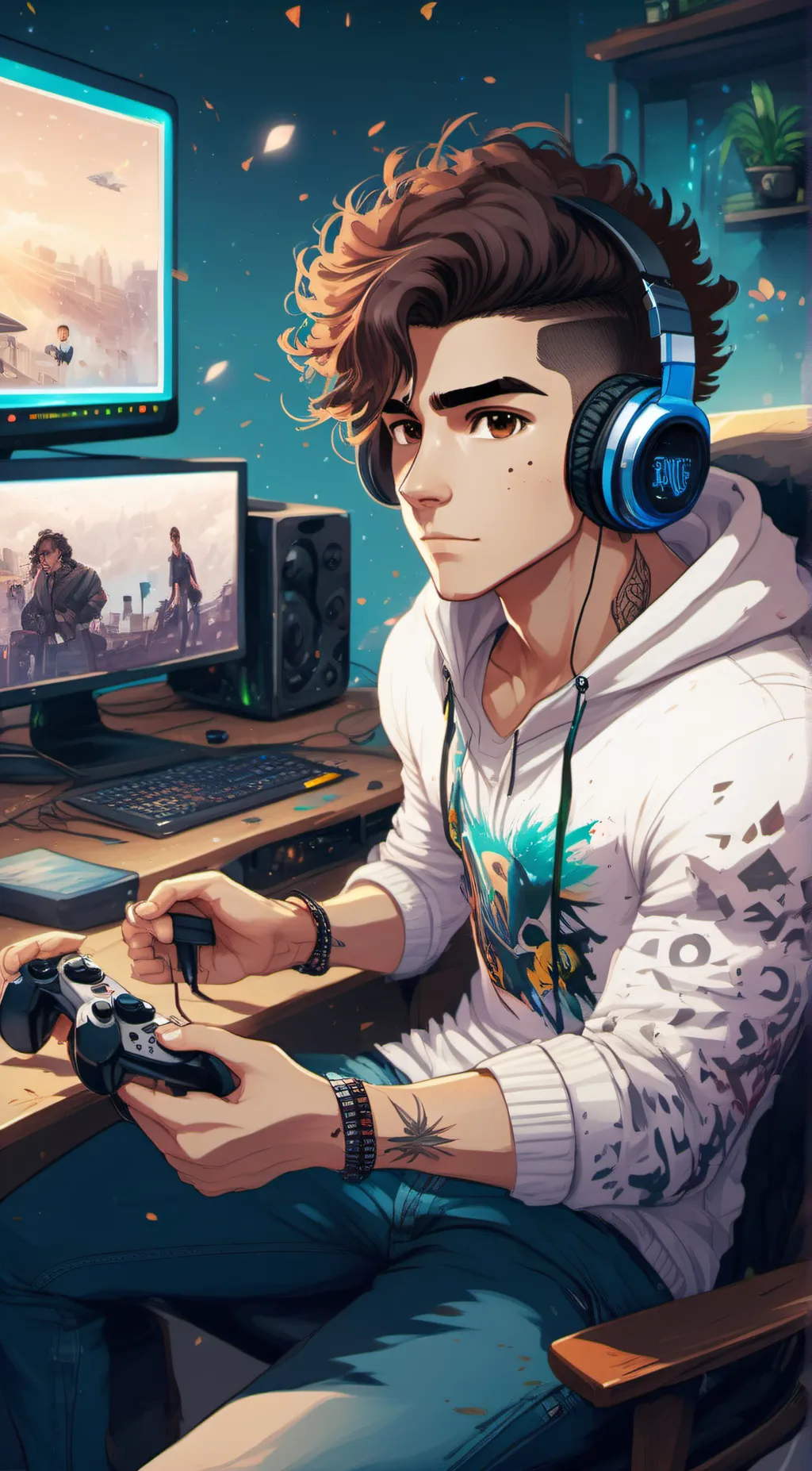 ai character: Lucas background