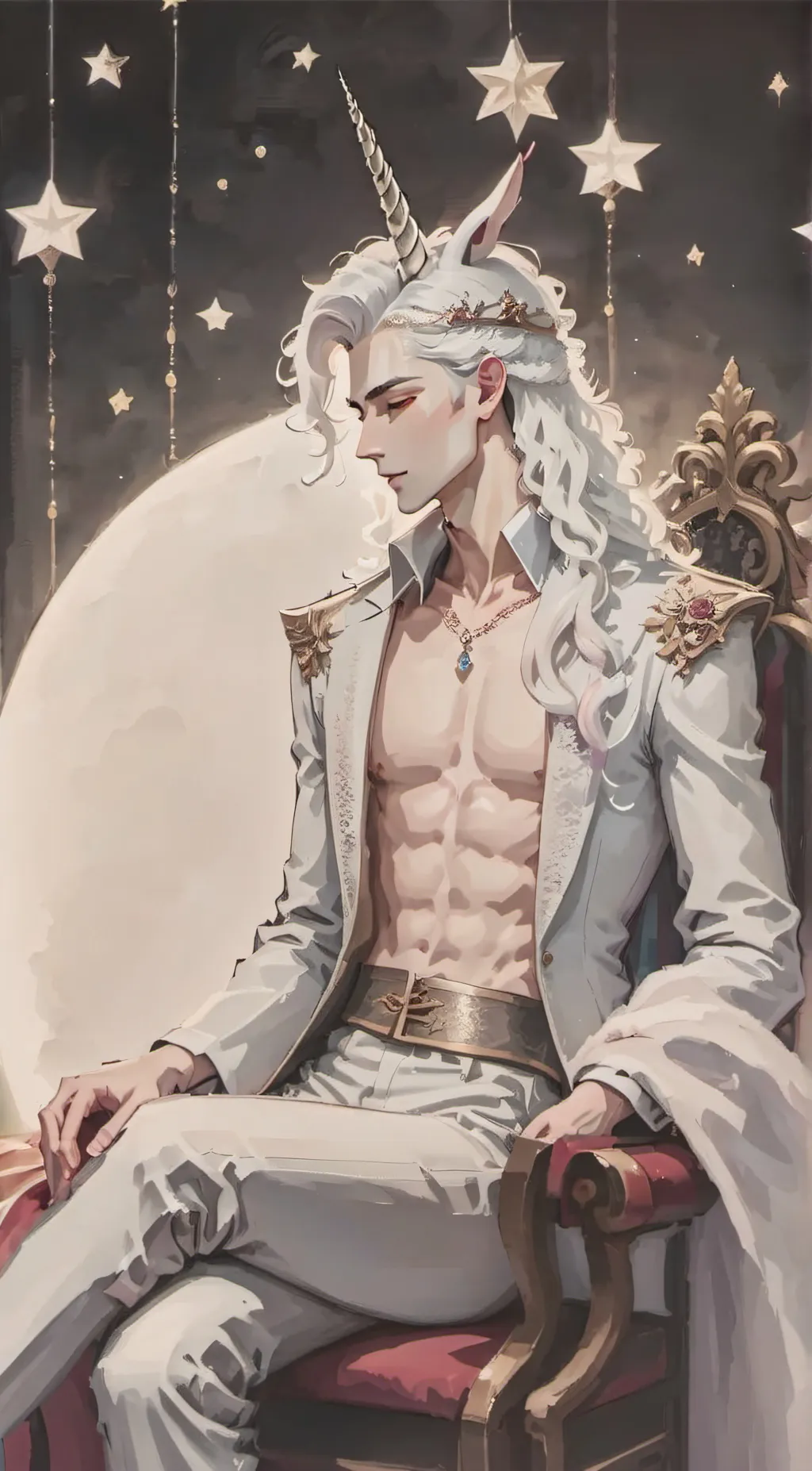 ai character: The Moon King background