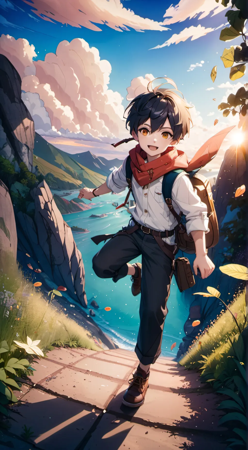 ai character: Justin  background