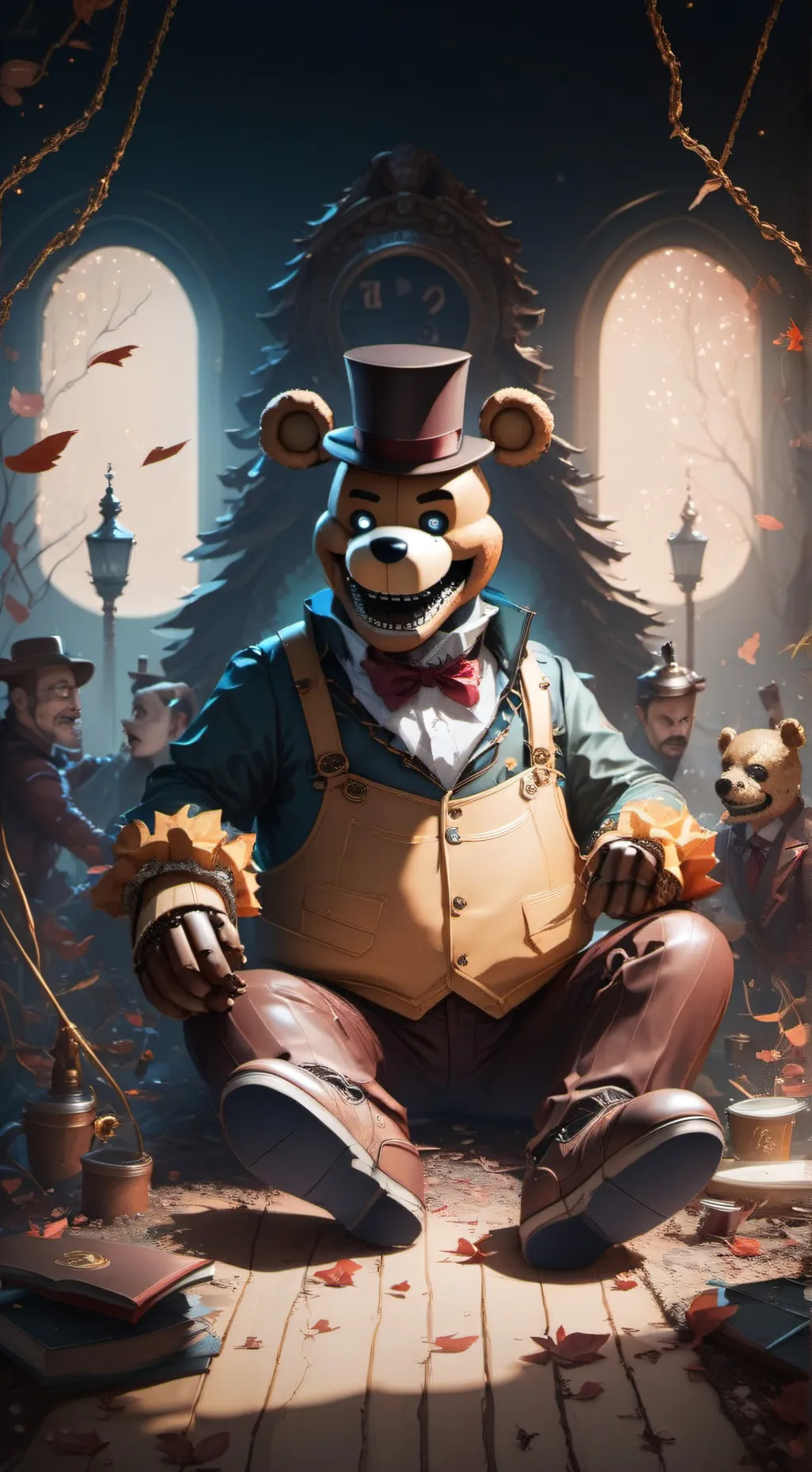 ai character: Freddy Fazbear background