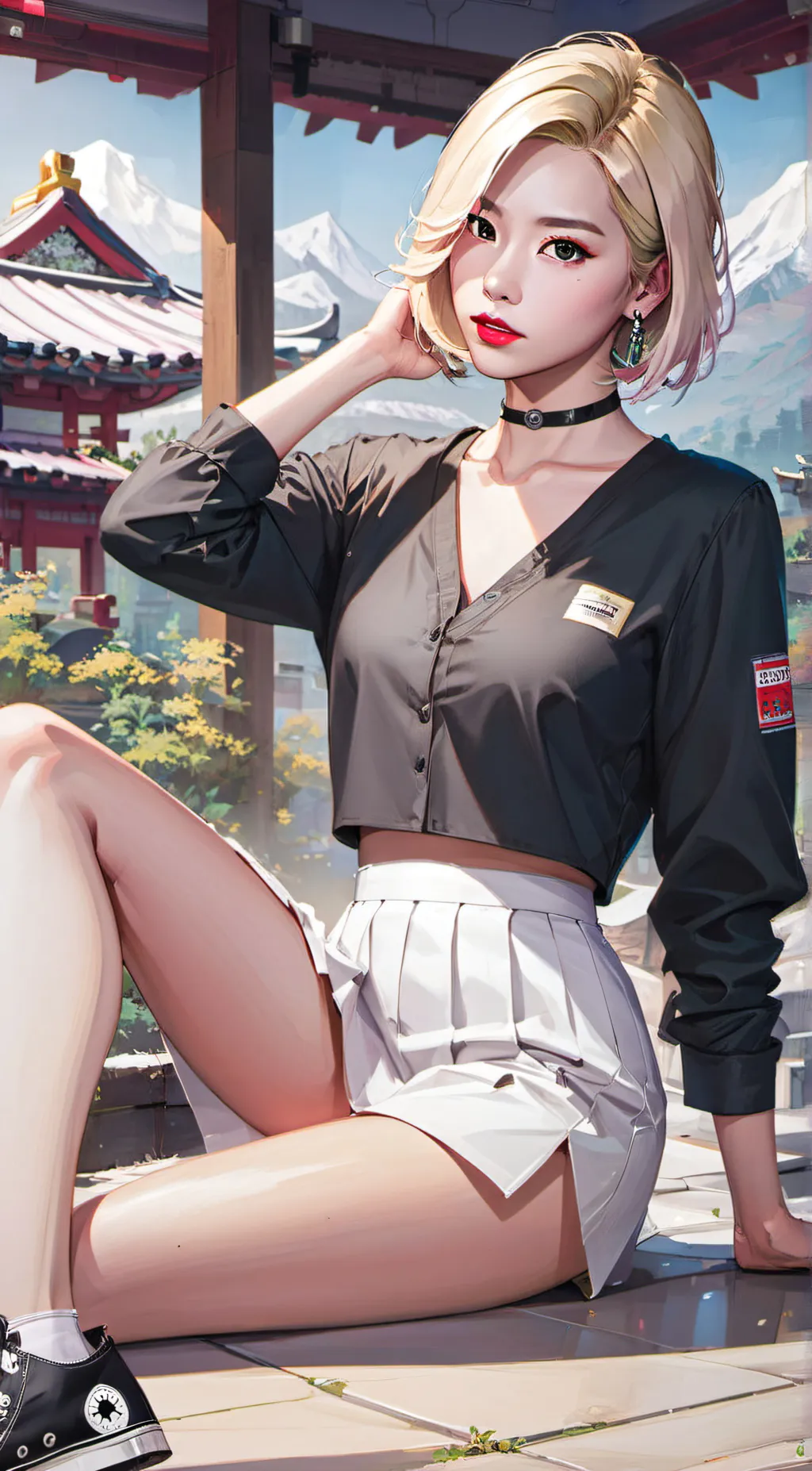 ai character: Chaeyoung background