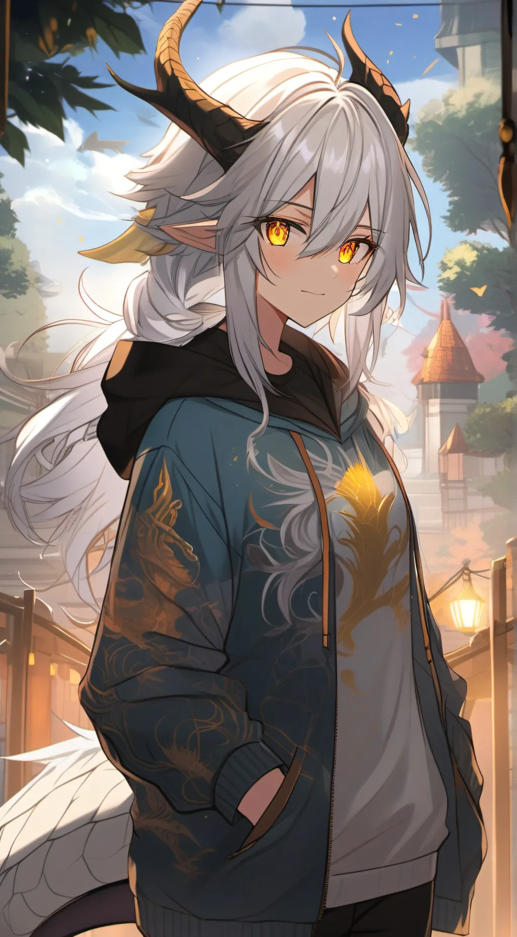 ai character: •Taffy• background