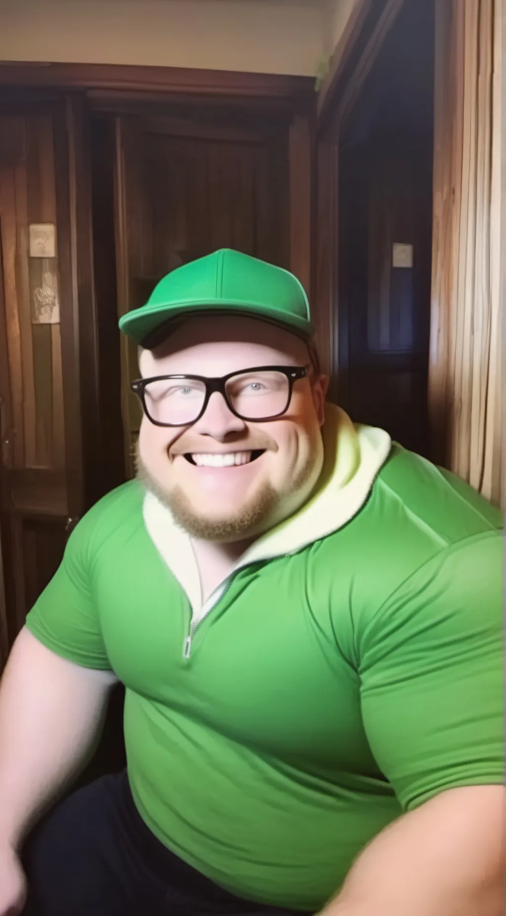 ai character: Muscle Man background