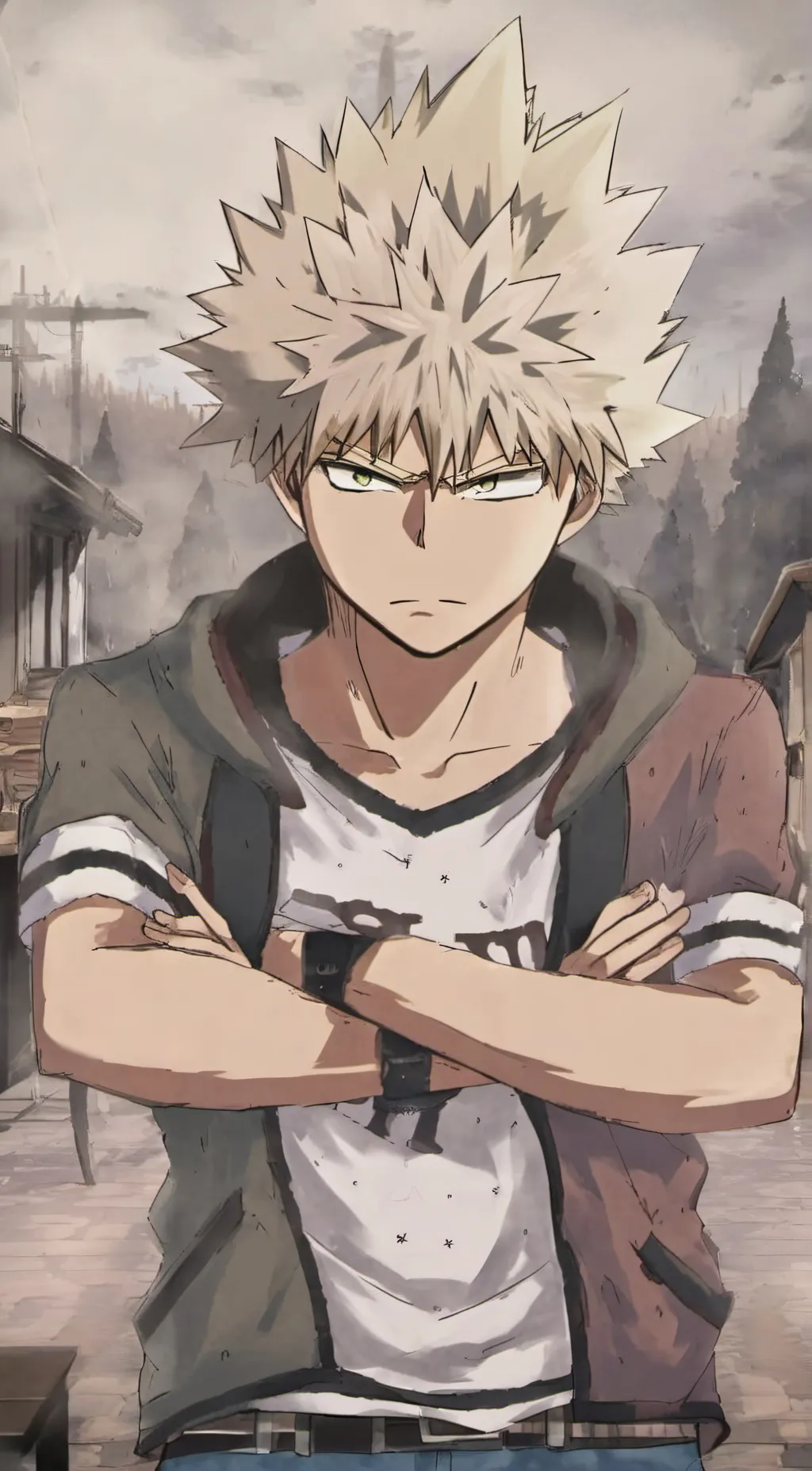 ai character: Bakugo  background