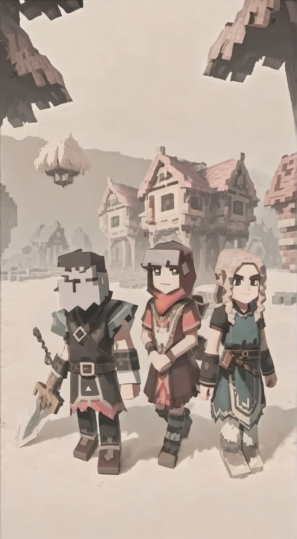 ai character: Lyria,Jake,&Eilwen background